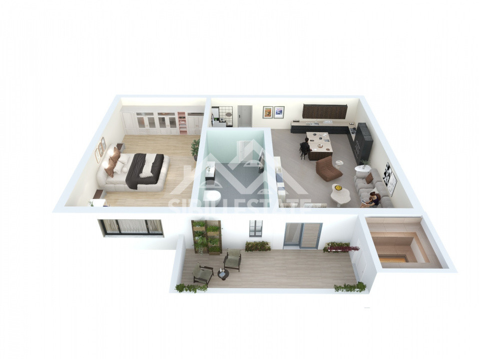 Apartament 2 camere 39,6 mp – Zona Lacul lui Binder