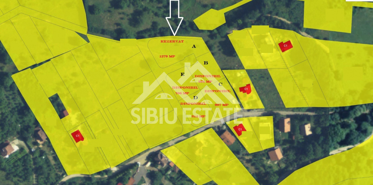 Terenuri intravilane cu PUZ și utilități în Cisnădioara 