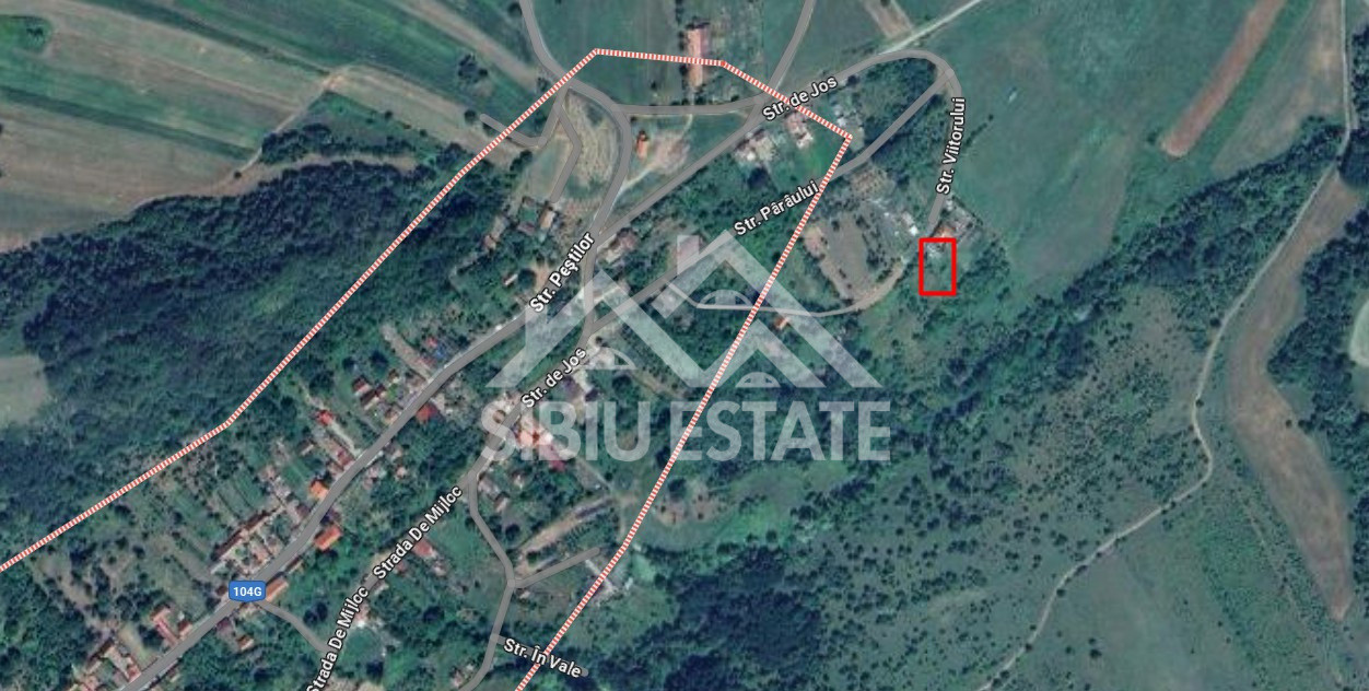 Teren constructii casa/cabana 2000 mp Valea Hrtibaciului Nucet 