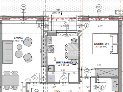  Apartament cu 2 camere și grădină în zona Doamna Stanca 